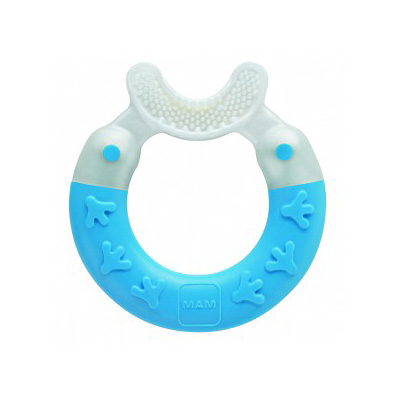 Igiene orale bambini - Dentaruolo con setole in silicone extramorbido.